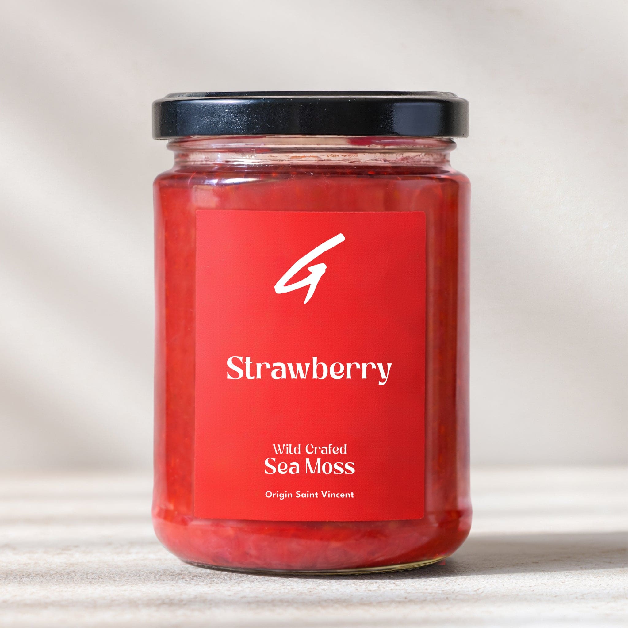 Strawberry Sea Moss Gel - Griffy's Organics