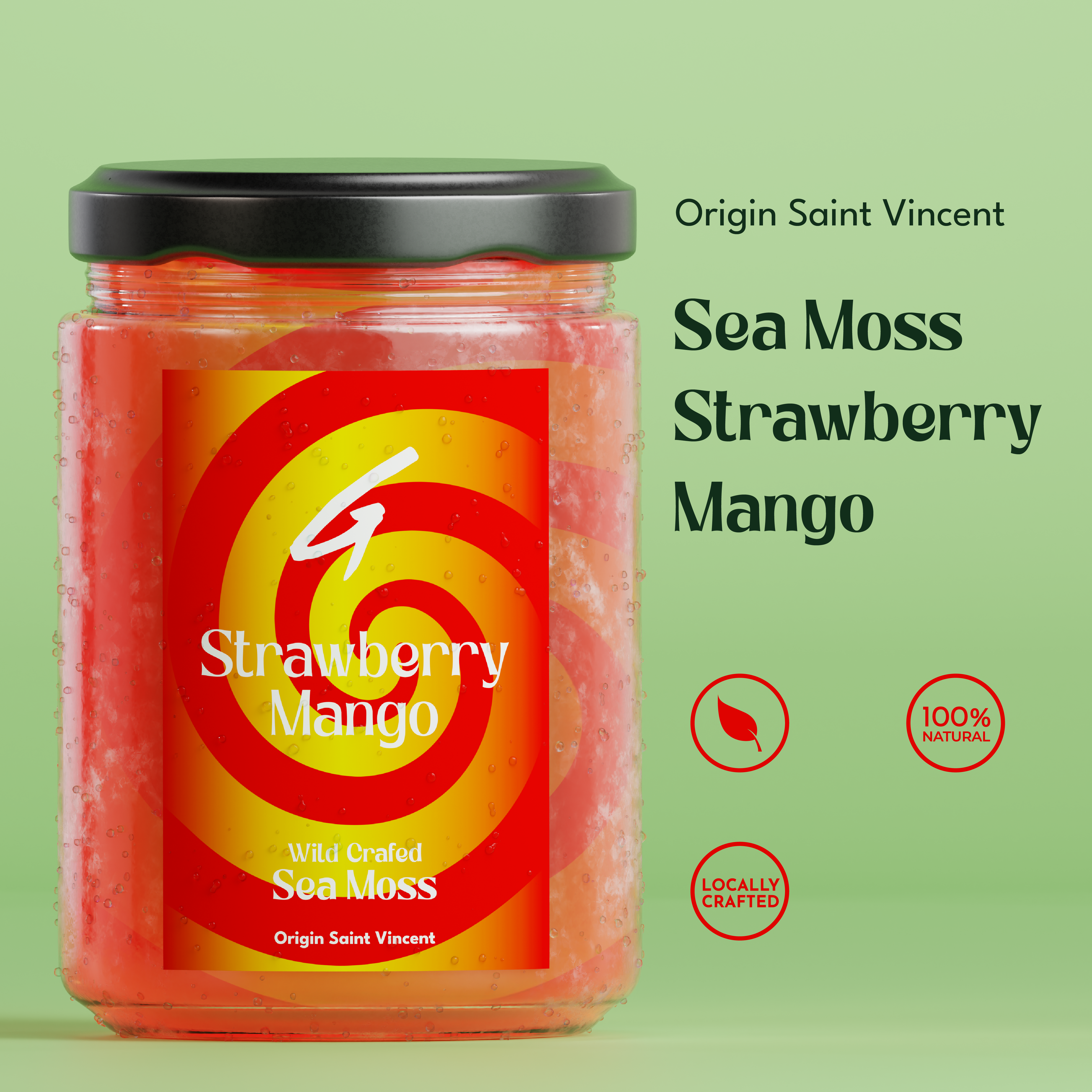 Strawberry Mango Sea Moss Gel
