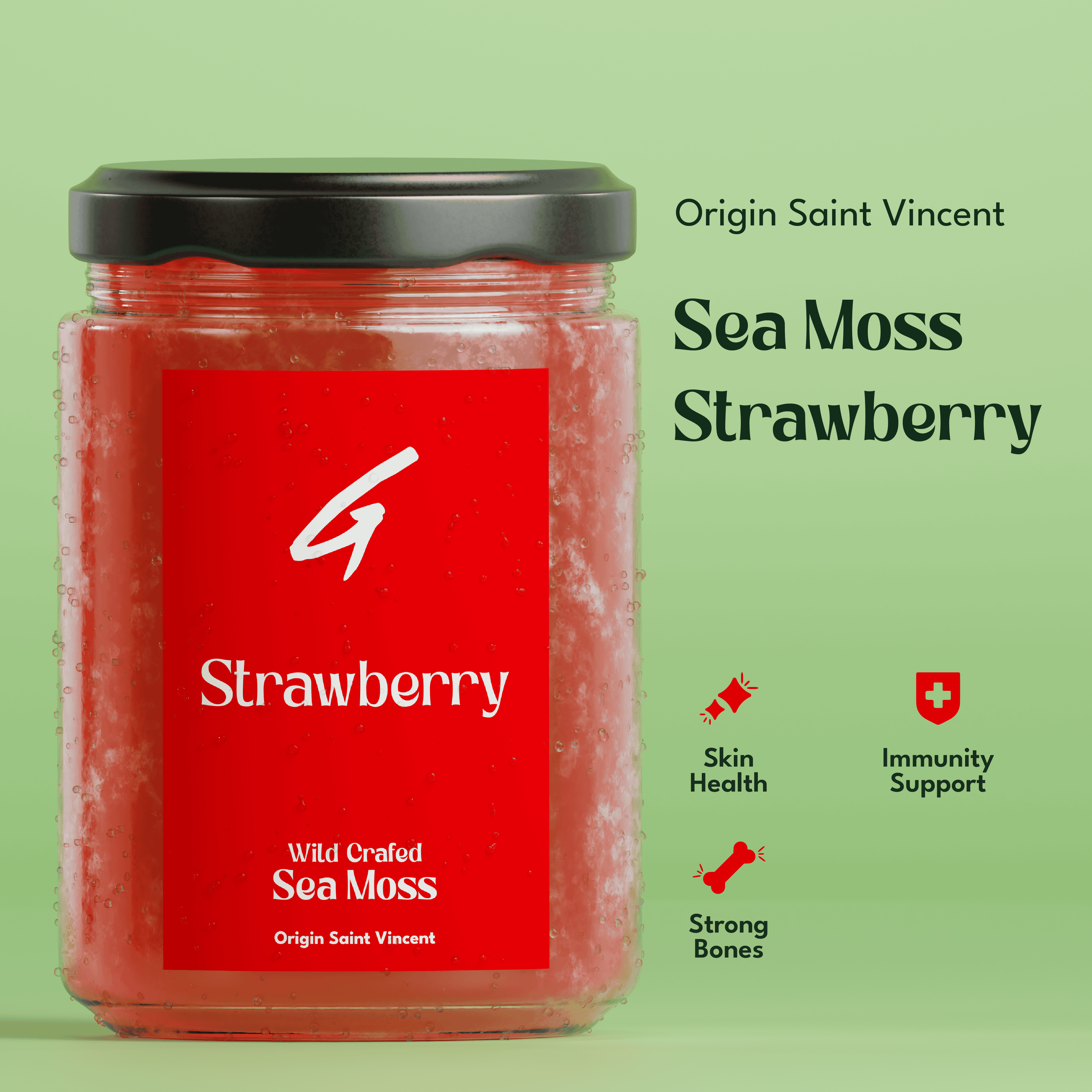 Strawberry Sea Moss Gel